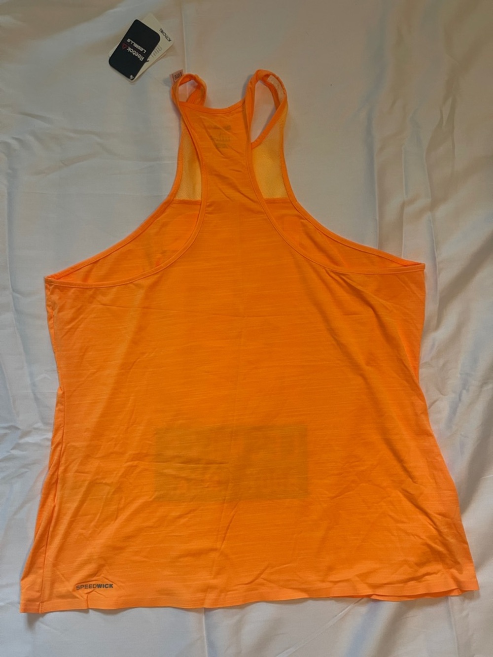 Reebok Neon Orange LES MILLS Bodycombat Tank Top - Picture 4 of 4